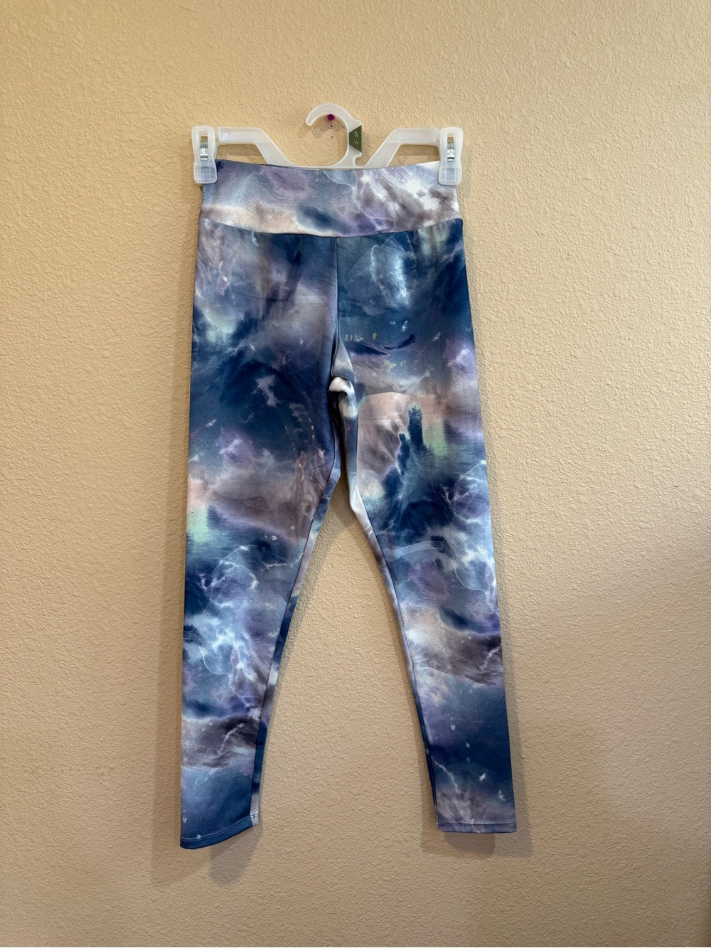 Zara Kids Nebula Print Leggings - Blue, Purple, White